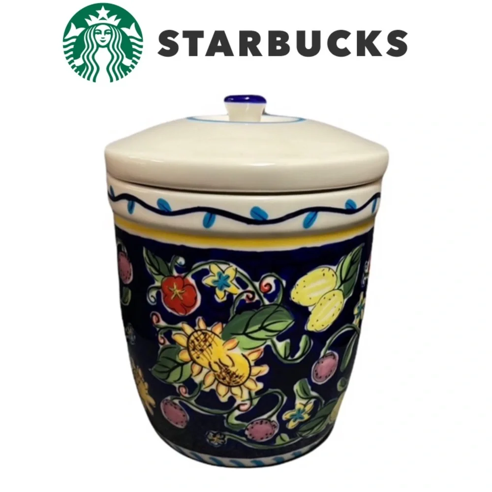 Starbucks Vintage Floral/Lemon Canister